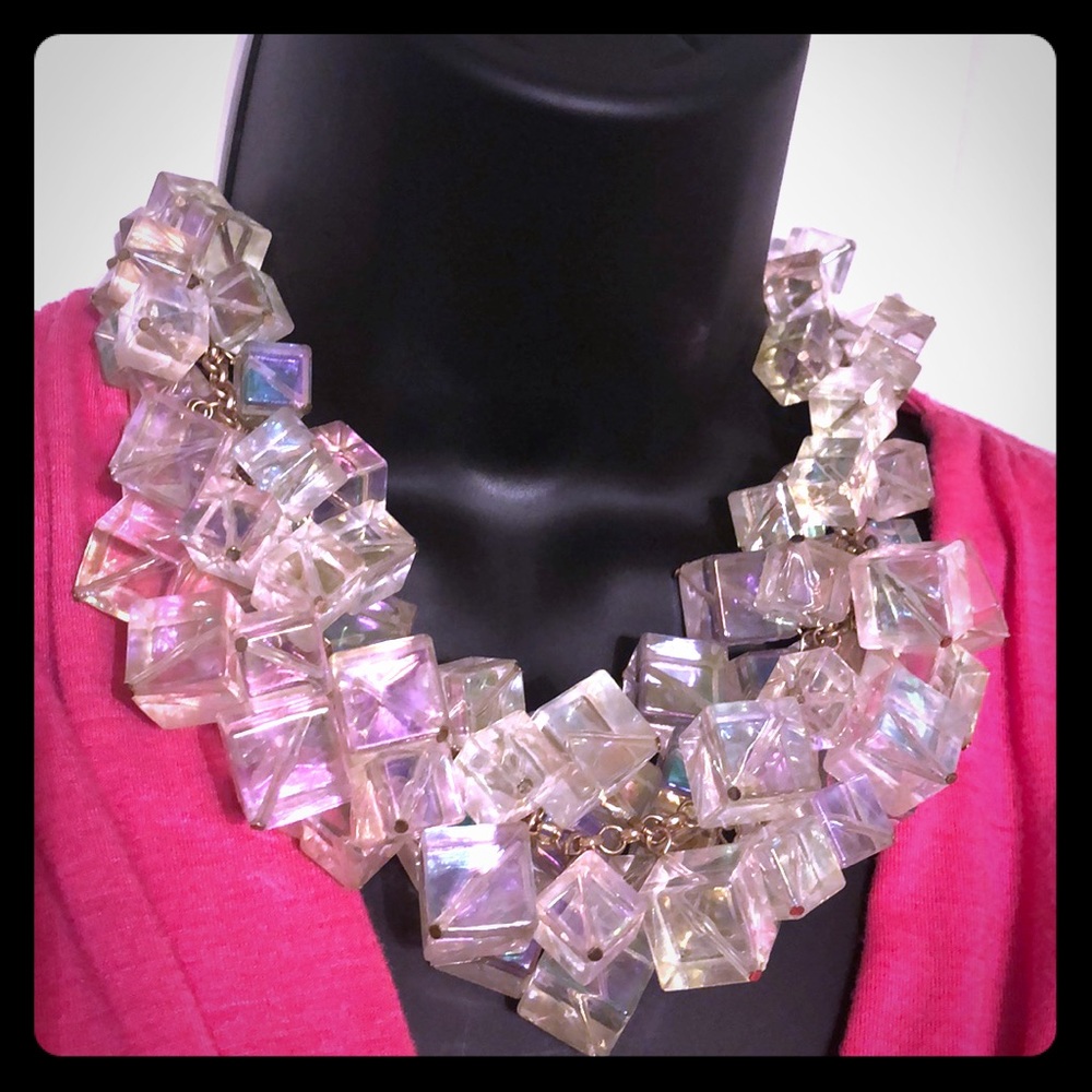 🧬3-D Cube🧬 Statement Necklace